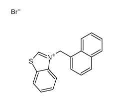 3-(naphthalen-1-ylmethyl)-1,3-benzothiazol-3-ium,bromide结构式