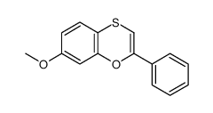 7-methoxy-2-phenyl-1,4-benzoxathiine结构式