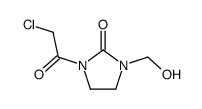 2-Imidazolidinone, 1-(chloroacetyl)-3-(hydroxymethyl)- (7CI)结构式