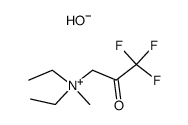 Diethyl-methyl-3-(1-trifluor-2-oxo)propyl-ammoniumhydroxid Structure