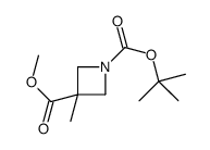 1-O-tert-butyl 3-O-methyl 3-methylazetidine-1,3-dicarboxylate Structure