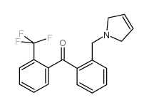 2-(3-PYRROLINOMETHYL)-2'-TRIFLUOROMETHYLBENZOPHENONE结构式