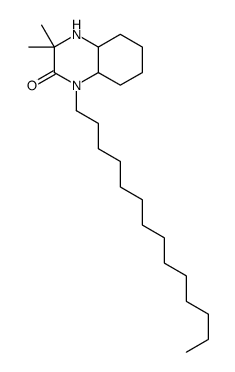 3,3-dimethyl-1-tetradecyl-4a,5,6,7,8,8a-hexahydro-4H-quinoxalin-2-one结构式