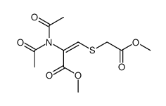 N,N-Diacetyl-S-(methoxycarbonylmethyl)-α,β-didehydrocystein-methylester Structure