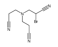 3-[bis(2-cyanoethyl)amino]-2-bromopropanenitrile Structure