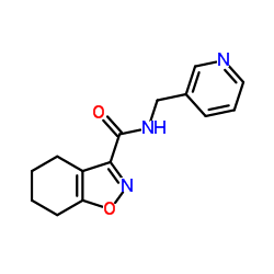 N-(3-Pyridinylmethyl)-4,5,6,7-tetrahydro-1,2-benzoxazole-3-carboxamide结构式