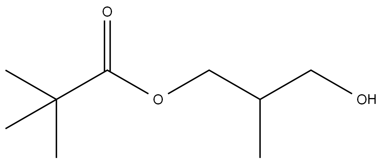 3-hydroxy-2-methylpropyl pivalate Structure