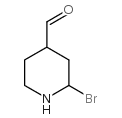 2-溴-4-甲酰哌啶结构式