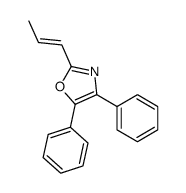 4,5-diphenyl-2-prop-1-enyl-1,3-oxazole Structure