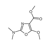 methyl 2-(dimethylamino)-5-methoxy-1,3-oxazole-4-carboxylate结构式