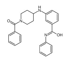 3-[(1-benzoylpiperidin-4-yl)amino]-N-phenylbenzamide结构式