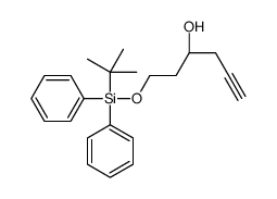 (3R)-1-[tert-butyl(diphenyl)silyl]oxyhex-5-yn-3-ol Structure