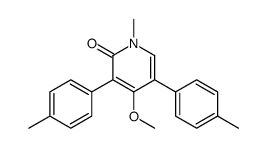 4-methoxy-1-methyl-3,5-bis(4-methylphenyl)pyridin-2-one Structure
