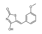 5-[(3-methoxyphenyl)methylidene]-1,3-thiazolidine-2,4-dione结构式