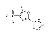 2-methyl-5-(1,2-oxazol-5-yl)furan-3-sulfonyl chloride Structure