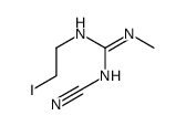 1-cyano-3-(2-iodoethyl)-2-methylguanidine结构式