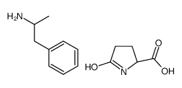 5-oxo-L-proline, compound with ()-α-methylbenzeneethylamine (1:1) Structure
