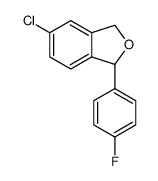 1-(4-fluorophenyl)-1,3-dihydro-5-chloro-isobenzofuran结构式