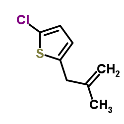 2-Chloro-5-(2-methyl-2-propen-1-yl)thiophene结构式