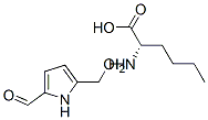 dl-2-formyl-5-(hydroxymethyl)pyrrole-1-norleucine结构式
