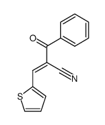 2-benzoyl-3-(2-thienyl)prop-2-enenitrile结构式