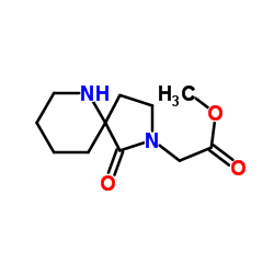 Methyl (1-oxo-2,6-diazaspiro[4.5]dec-2-yl)acetate structure