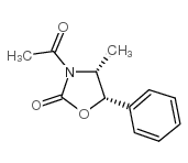 n-acetyl-(4s,5r)-4-methyl 5-phenyl-2-oxazolidinone结构式