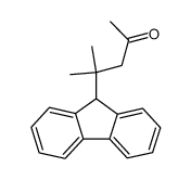 4-(fluoren-9-yl)-4-methylpentan-2-one结构式