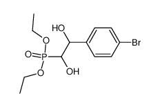 diethyl (2-(4-bromophenyl)-1,2-dihydroxyethyl)phosphonate结构式