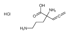 2-amino-2-(3-aminopropyl)penta-3,4-dienoic acid,hydrochloride结构式