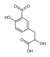 2-hydroxy-3-(4-hydroxy-3-nitrophenyl)propanoic acid结构式