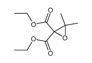 3,3-dimethyl-oxirane-2,2-dicarboxylic acid diethyl ester结构式
