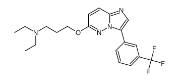 diethyl-{3-[3-(3-trifluoromethyl-phenyl)-imidazo[1,2-b]pyridazin-6-yloxy]-propyl}-amine Structure