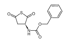 N-benzyloxycarbonyl-L-aspartic acid thioanhydride结构式