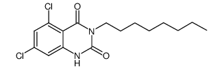 5,7-dichloro-3-octyl-1H-quinazoline-2,4-dione结构式