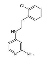 N4-(2-chloro-phenethyl)-pyrimidine-4,6-diyldiamine结构式