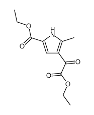 (5-ethoxycarbonyl-2-methyl-pyrrol-3-yl)-glyoxylic acid ethyl ester结构式