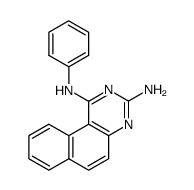 1-phenyl-benzo[f]quinazoline-1,3-diamine结构式