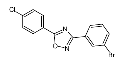 3-(3-bromophenyl)-5-(4-chlorophenyl)-1,2,4-oxadiazole结构式