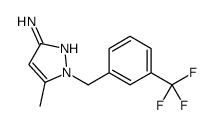 5-Methyl-1-[3-(trifluoromethyl)benzyl]-1H-pyrazol-3-amine Structure