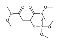 Dithiophosphoric acid S-[1,2-bis[[methoxy(methyl)amino]carbonyl]ethyl]O,O-dimethyl ester结构式