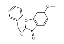 6-Methoxy-3'-phenylspiro[benzofuran-2(3H),2'-oxiran]-3-one structure