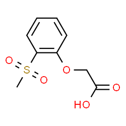2-[2-(methylsulfonyl)phenoxy]acetic acid Structure