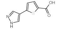 5-(1H-Pyrazol-4-yl)thiophene-2-carboxylic acid Structure