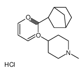 (1-methylpiperidin-4-yl) 3-phenylbicyclo[2.2.1]heptane-3-carboxylate,hydrochloride Structure