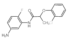 N-(5-Amino-2-fluorophenyl)-2-(2-chlorophenoxy)-propanamide Structure