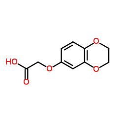 (2,3-DIHYDRO-BENZO[1,4]DIOXIN-6-YLOXY)-ACETIC ACID结构式