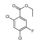 Benzoic acid, 2,4-dichloro-5-fluoro-, ethyl ester结构式