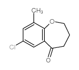 7-Chloro-9-methyl-3,4-dihydro-2H-benzo[b]oxepin-5-one Structure