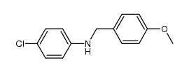 4-chloro-N-[(4-methoxyphenyl)methyl]aniline结构式